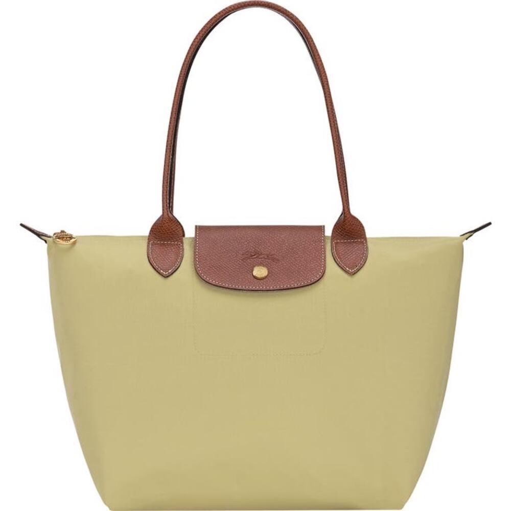Longchamp Medium Le Pliage Nylon Shoulder Tote Pistachio